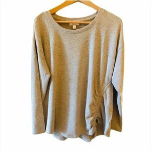 Style & Co Ruched-Tie Top Womens Sweater